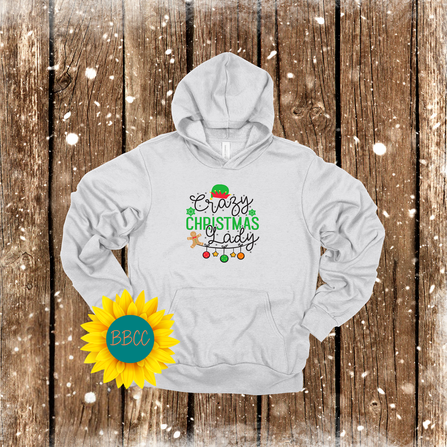 Crazy Christmas Lady Hoodie