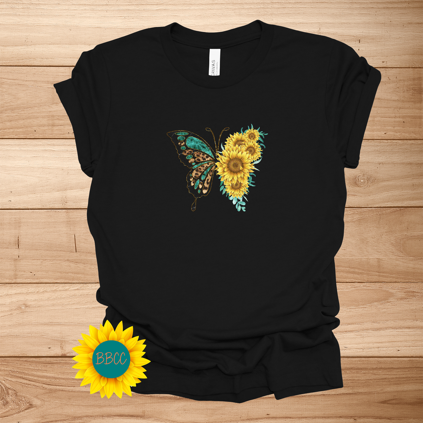 Sunflowers Butterfly T-Shirt