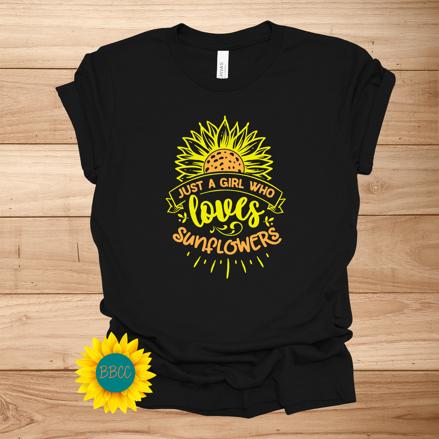 Sunflower Loving Girl T-Shirt