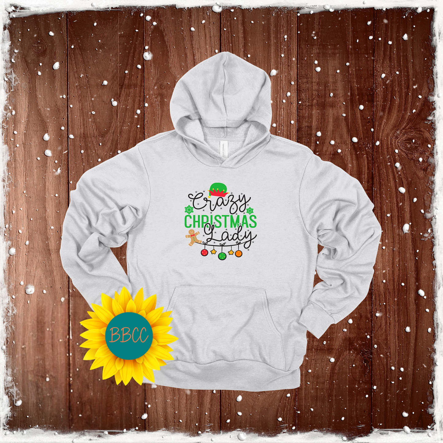 Crazy Christmas Lady Hoodie