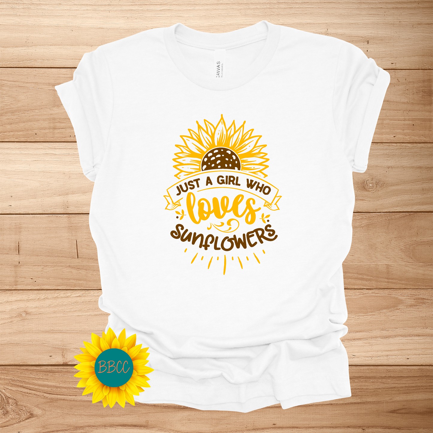 Sunflower Loving Girl T-Shirt