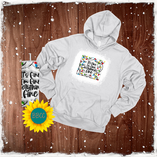 Adult Everything's Fine Hoodie & Tumbler Bundle