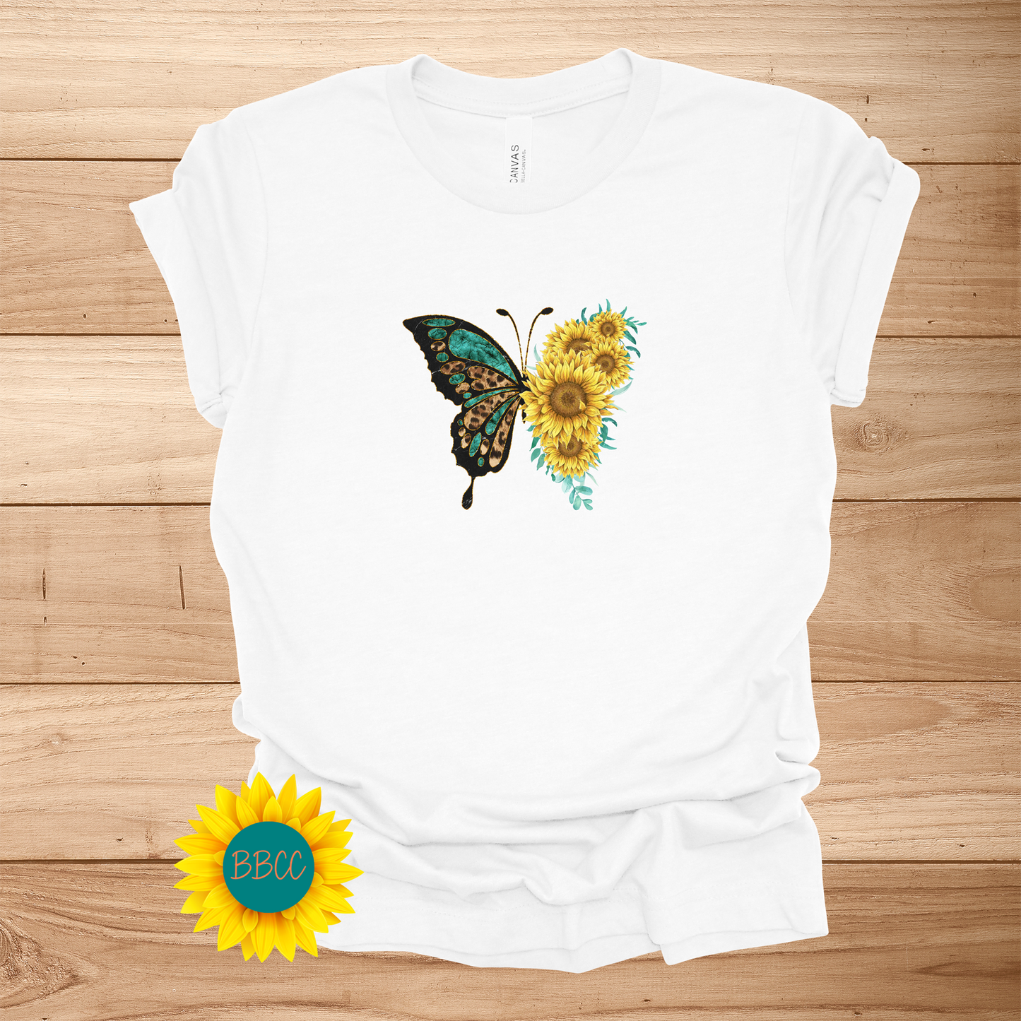 Sunflowers Butterfly T-Shirt