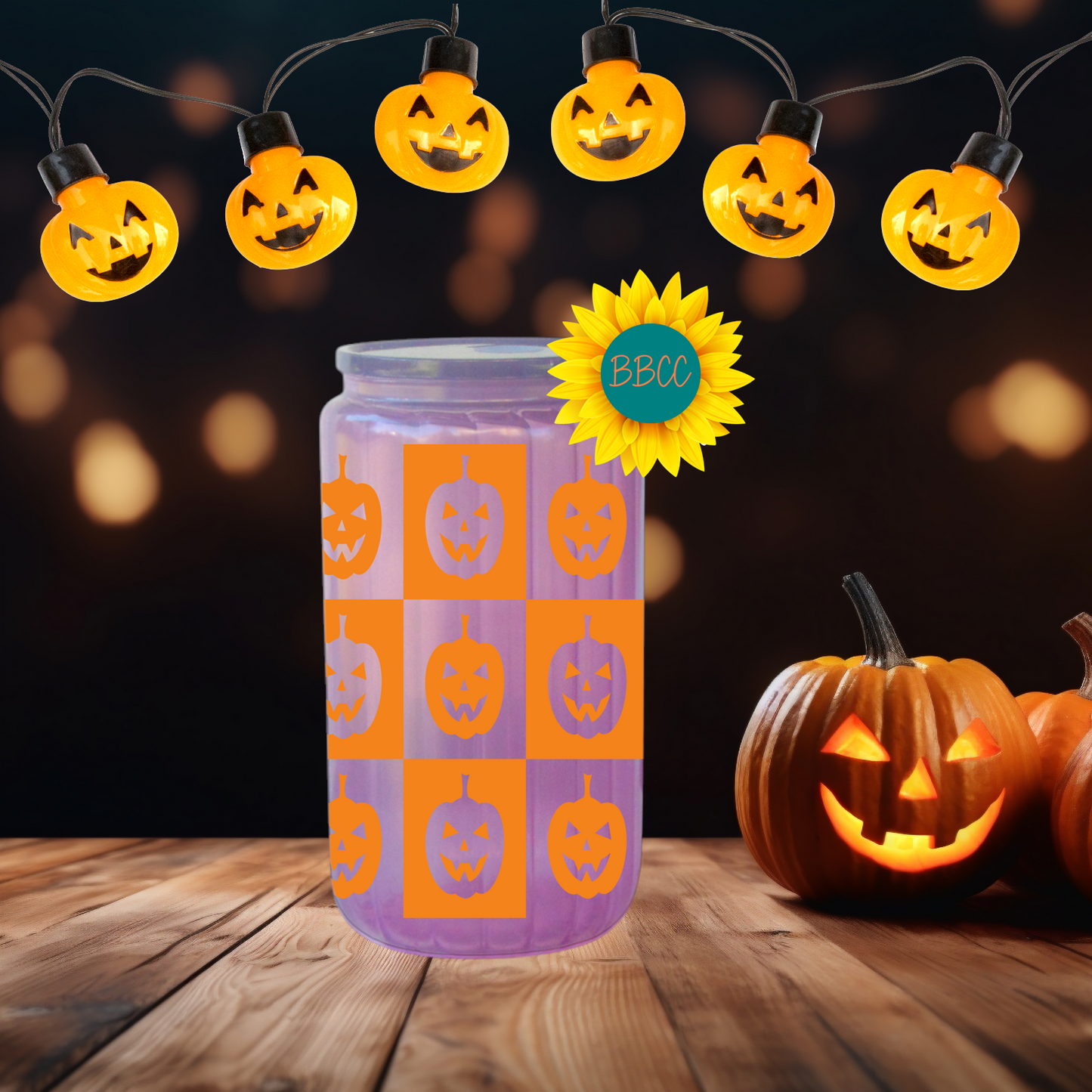 Grin Grid Glow Tumbler