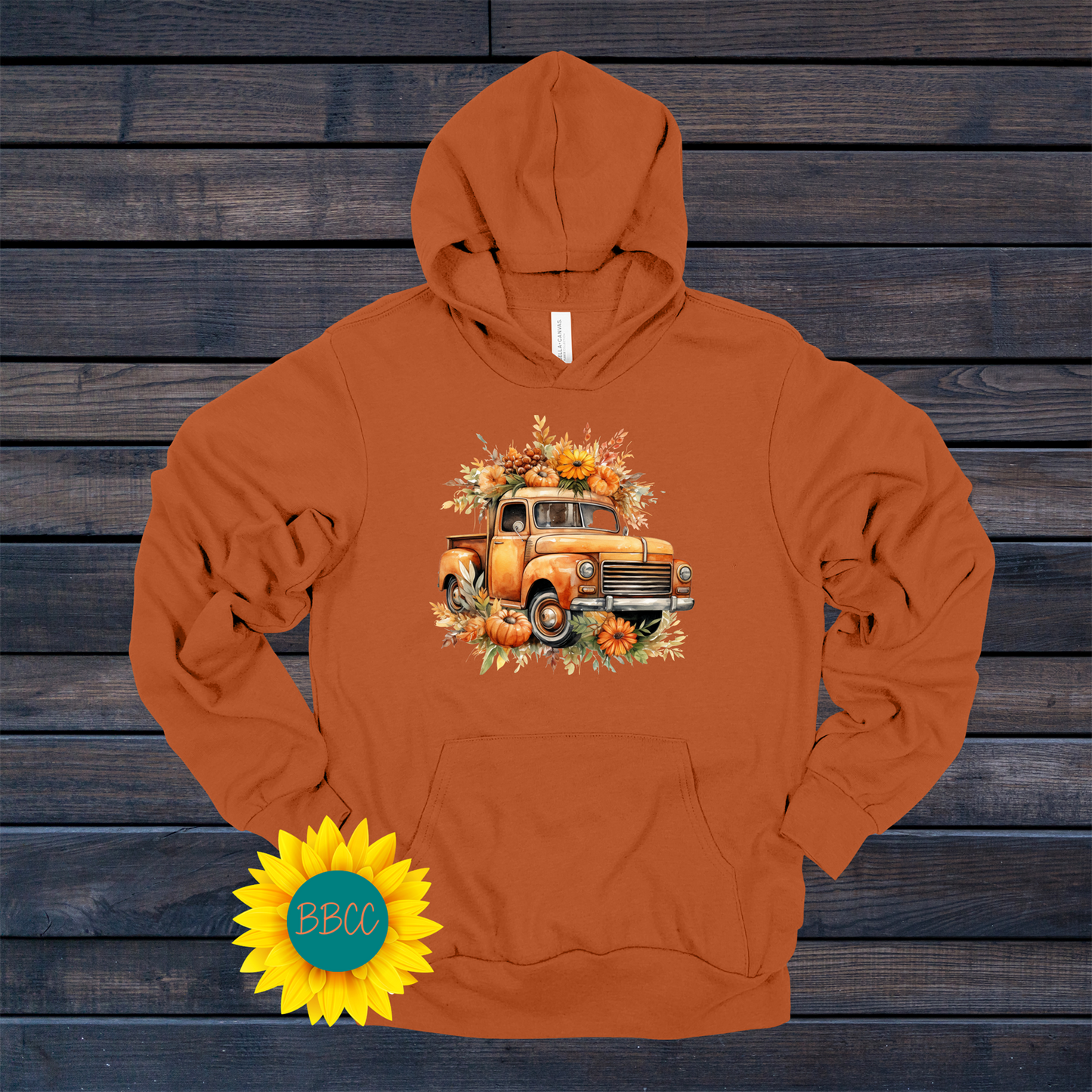 Sunflower Truck Hoodie