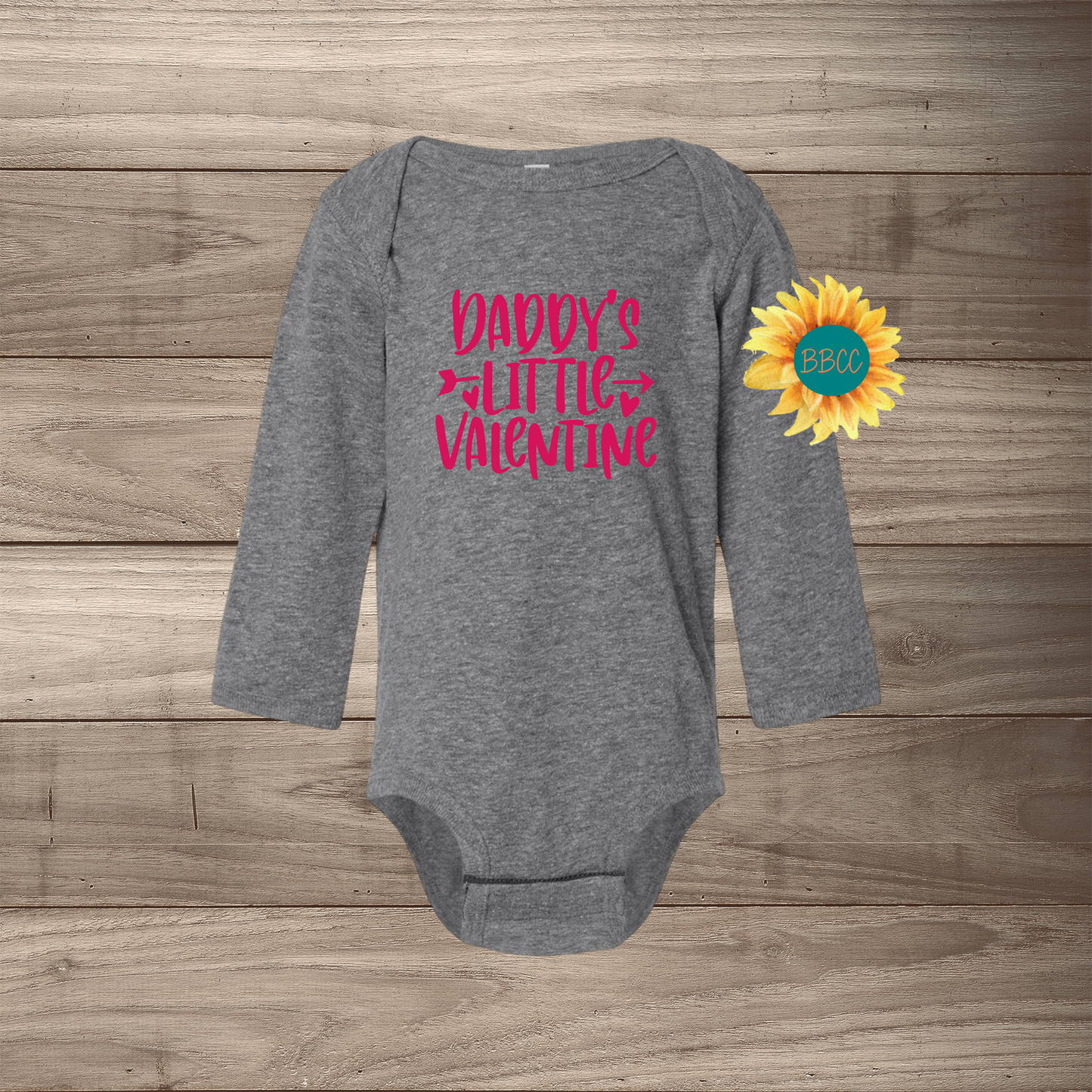 Daddy's Little Valentine Long Sleeve Jumpsuit