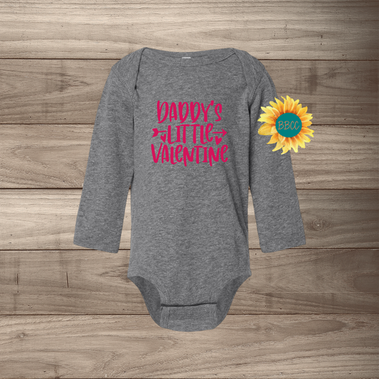 Daddy's Little Valentine Long Sleeve Jumpsuit