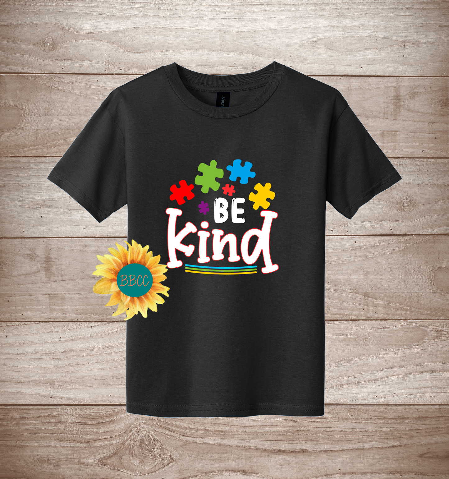 Youth Autism Awareness Be Kind T-Shirt