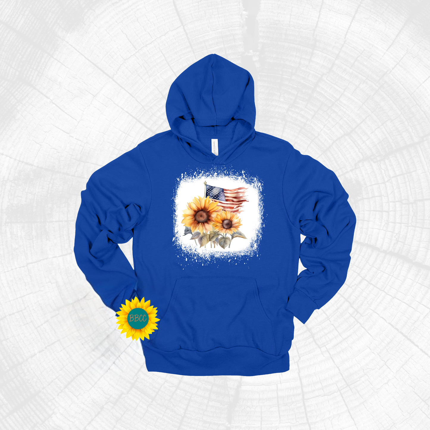 Flag and Sunflower Hoodie