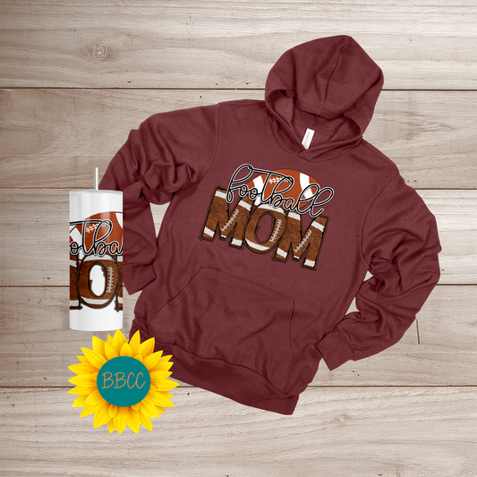 Football Mom Hoodie & Tumbler Bundle
