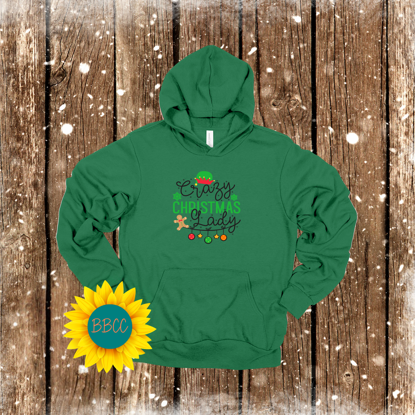 Crazy Christmas Lady Hoodie