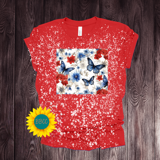 Butterfly with Flowers T-Shirt