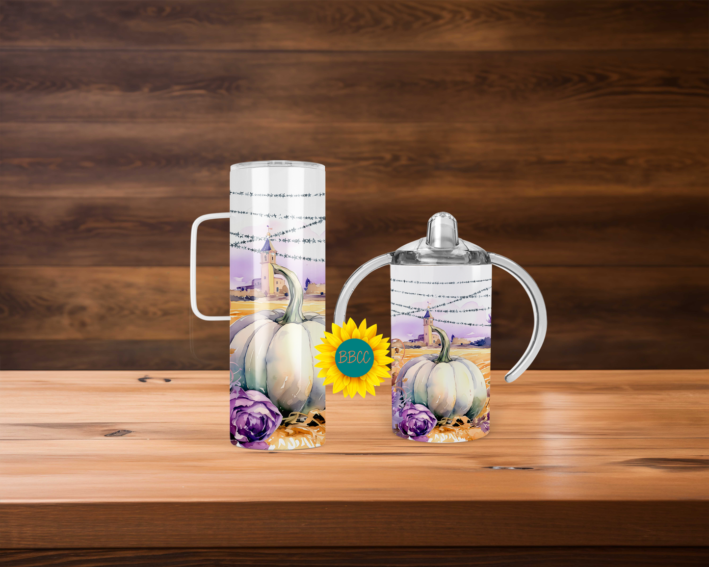 Purple Pumpkins Tumbler