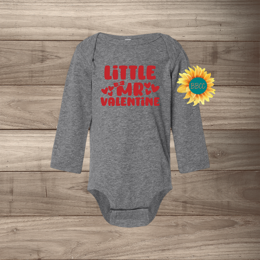 Little Mr Valentine Long Sleeve Jumpsuit