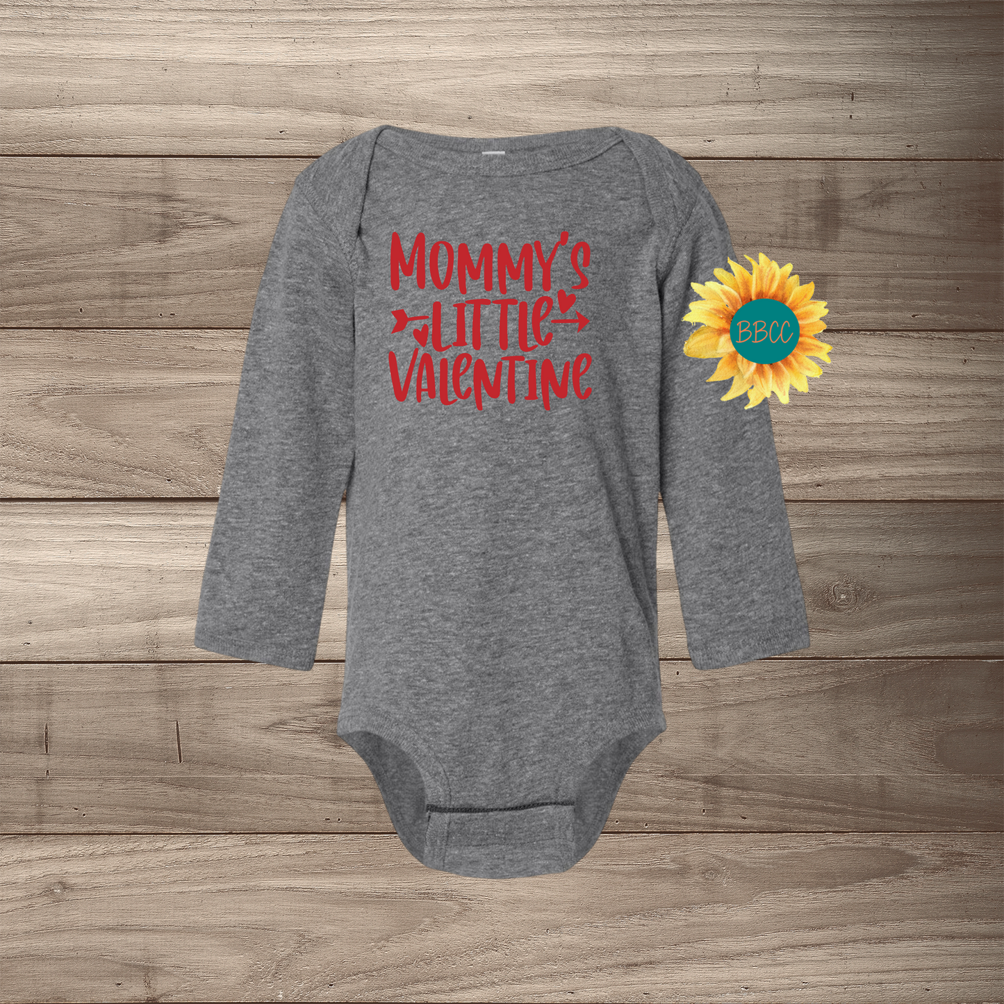 Mommy's Little Valentine Long Sleeve Jumpsuit