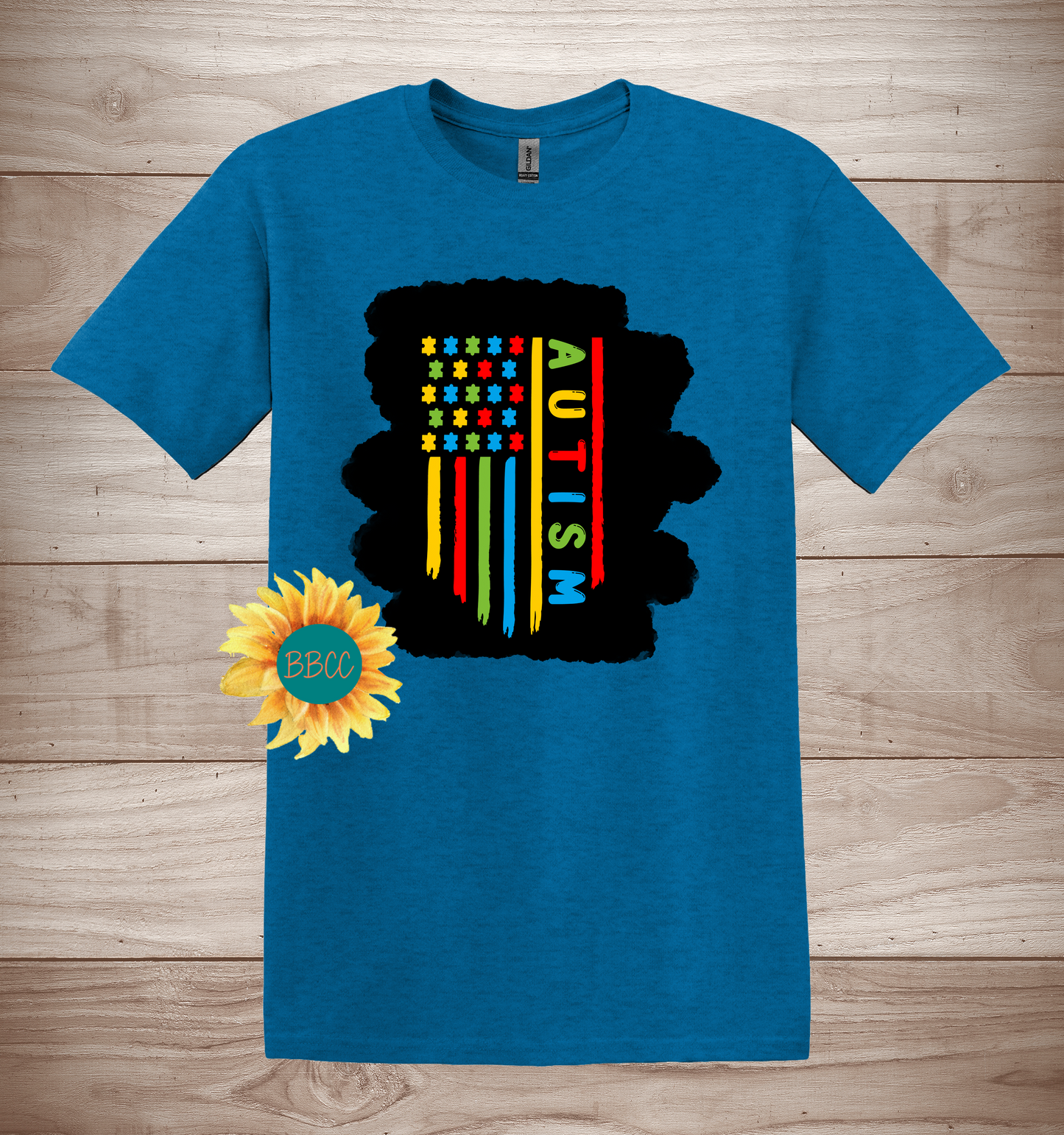 Adult Autism Awareness Flag T-Shirt