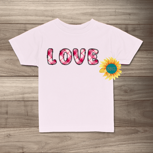 Plaid Love T-Shirt