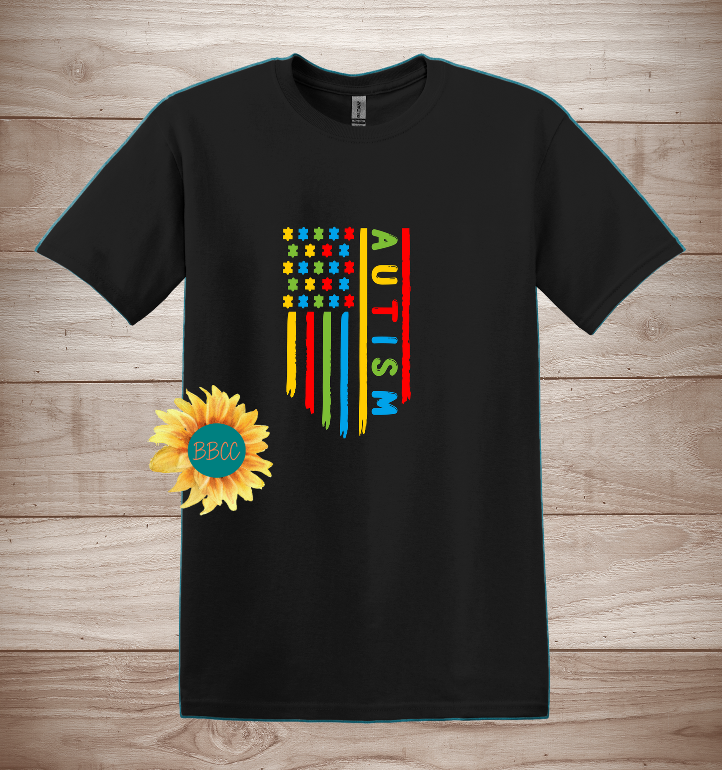 Adult Autism Awareness Flag T-Shirt