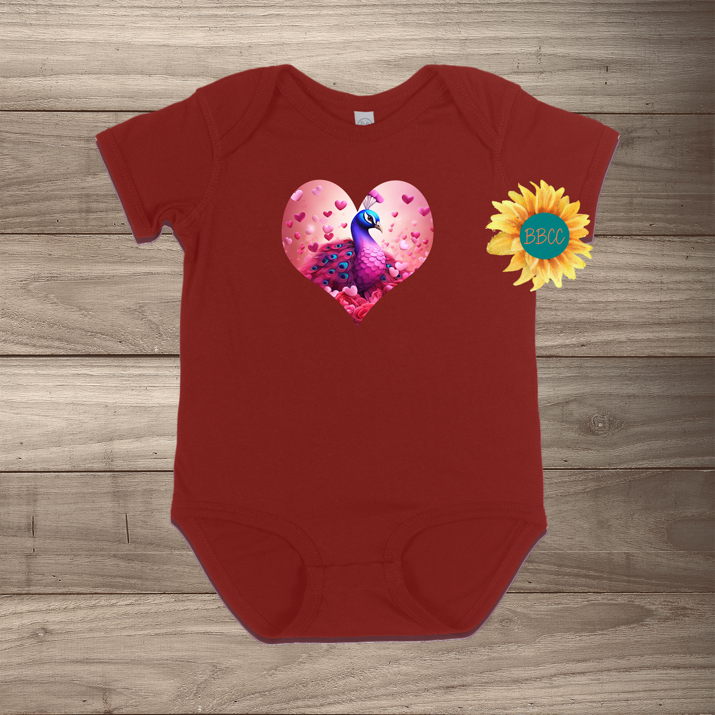 Peacock Short Sleeve Romper