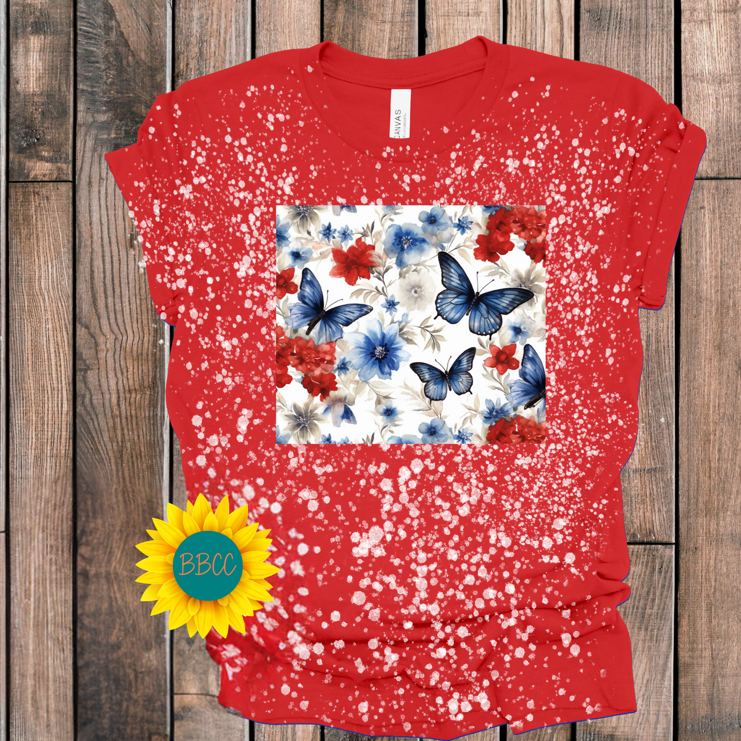 Butterfly with Flowers T-Shirt