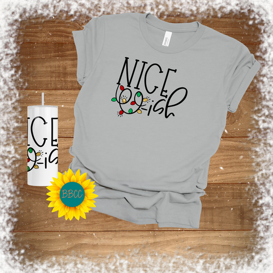 Adult Nice-ish Tumbler & T - Shirt Bundle