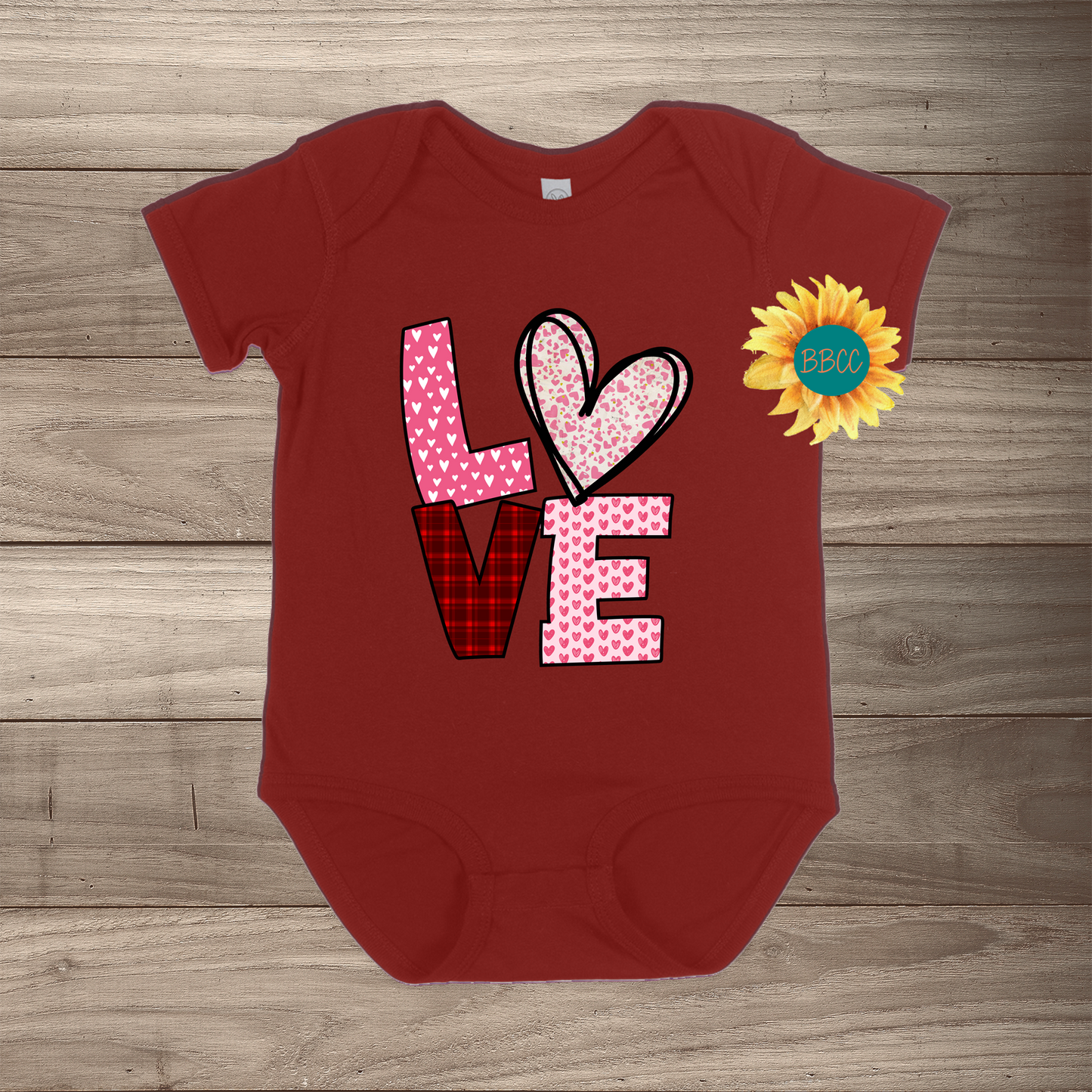 Love Short Sleeve Romper