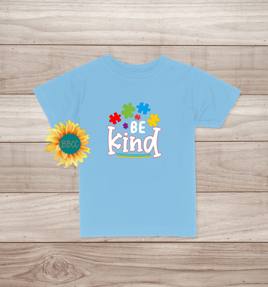 Toddler Autism Awareness Be Kind T-Shirt
