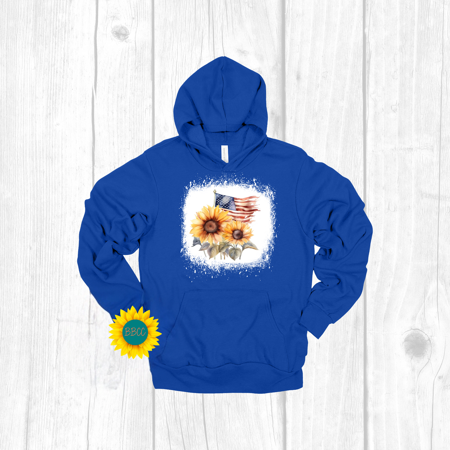 Flag and Sunflower Hoodie
