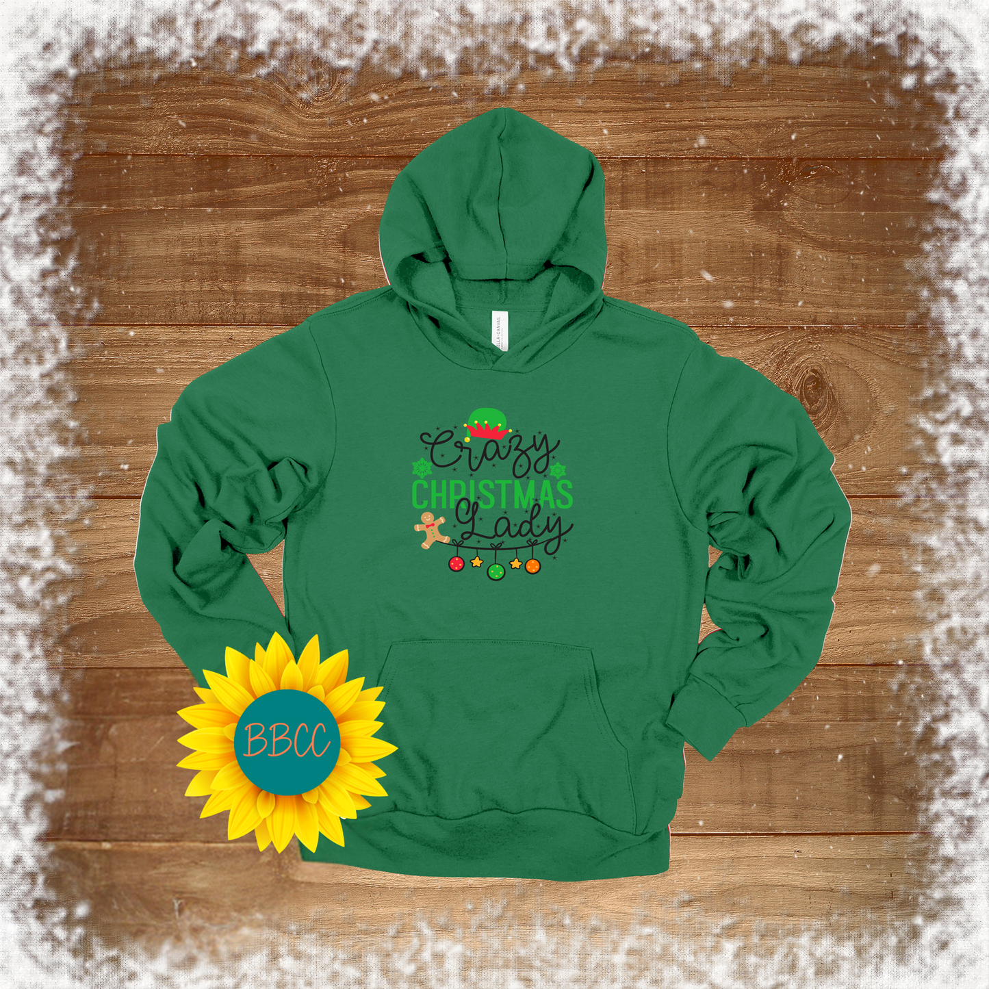 Crazy Christmas Lady Hoodie