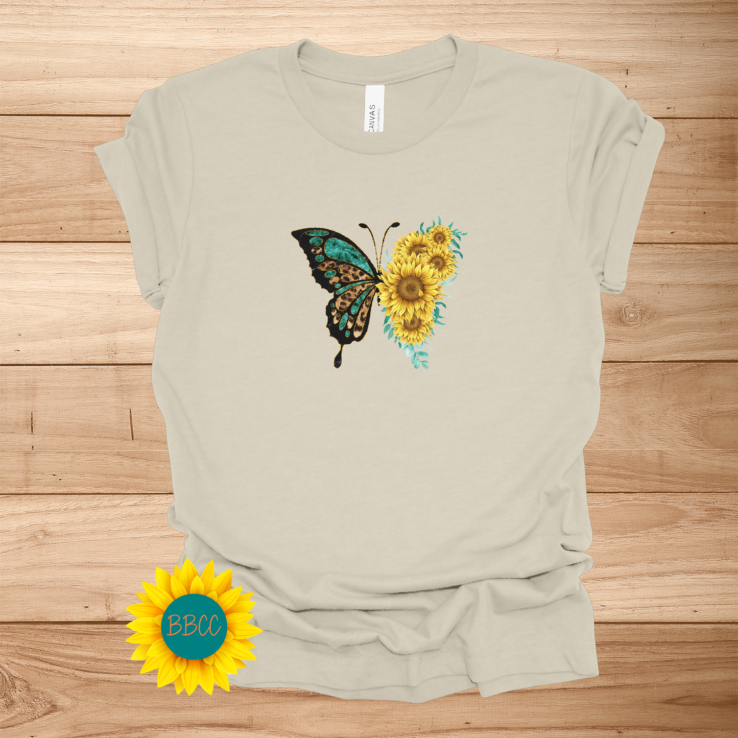 Sunflowers Butterfly T-Shirt