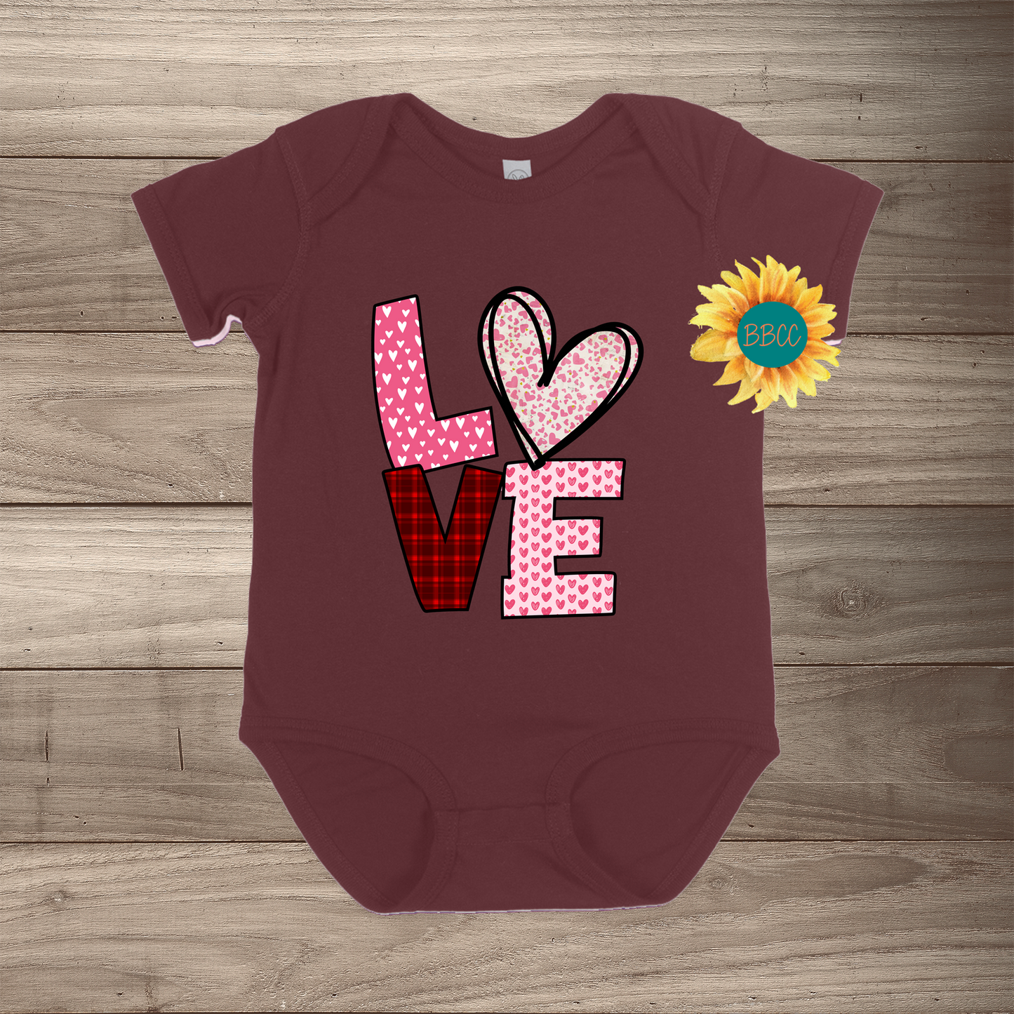 Love Short Sleeve Romper