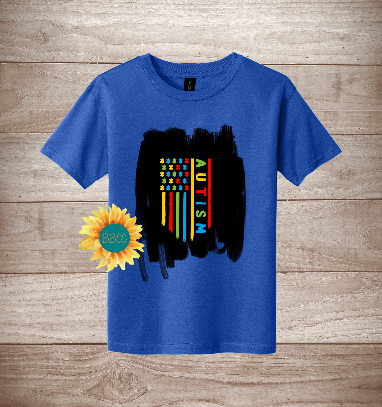 Youth Autism Awareness Flag T-Shirt
