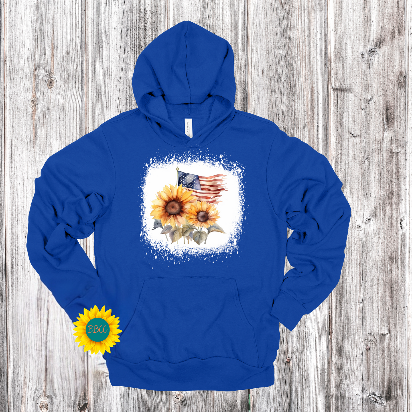 Flag and Sunflower Hoodie