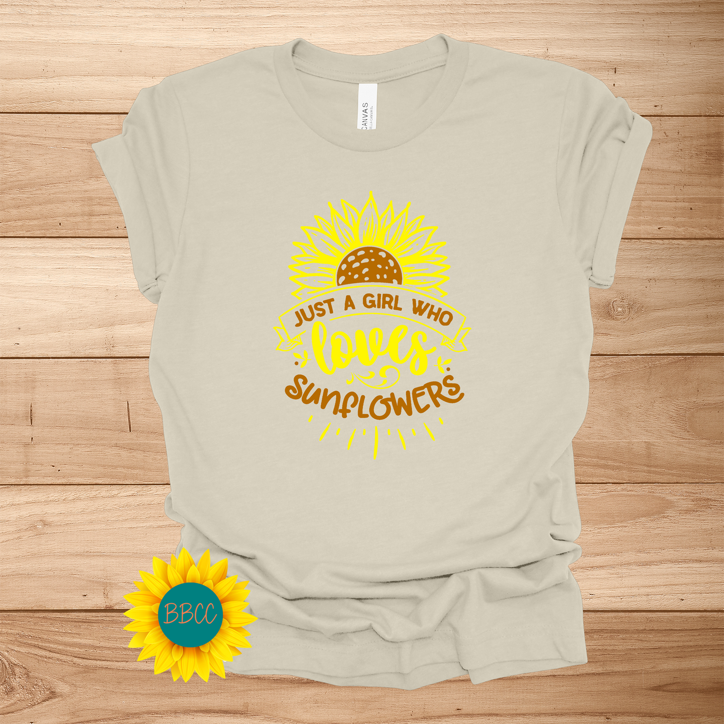 Sunflower Loving Girl T-Shirt