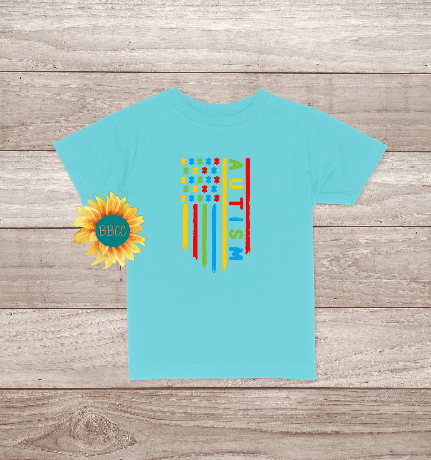 Toddler Autism Awareness Flag T-Shirt