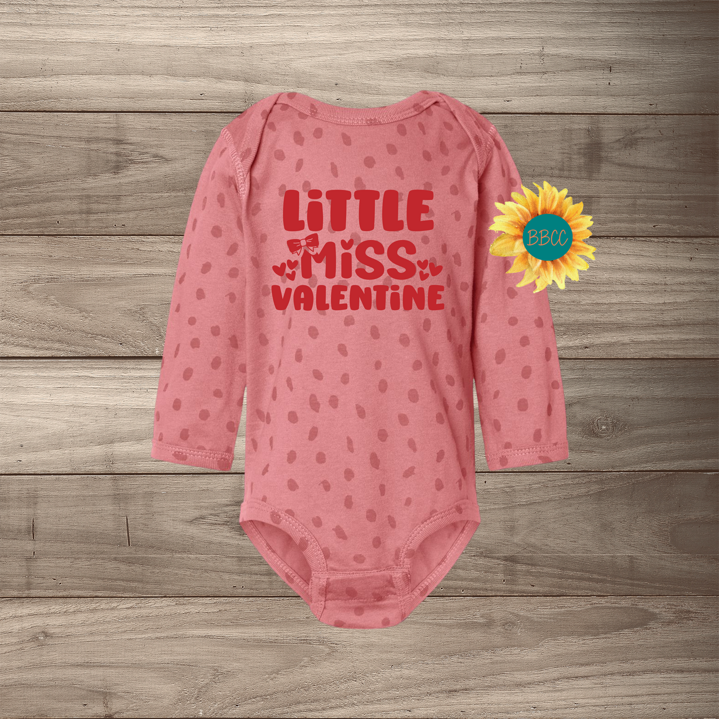 Little Miss Valentine Long Sleeve Jumpsuit