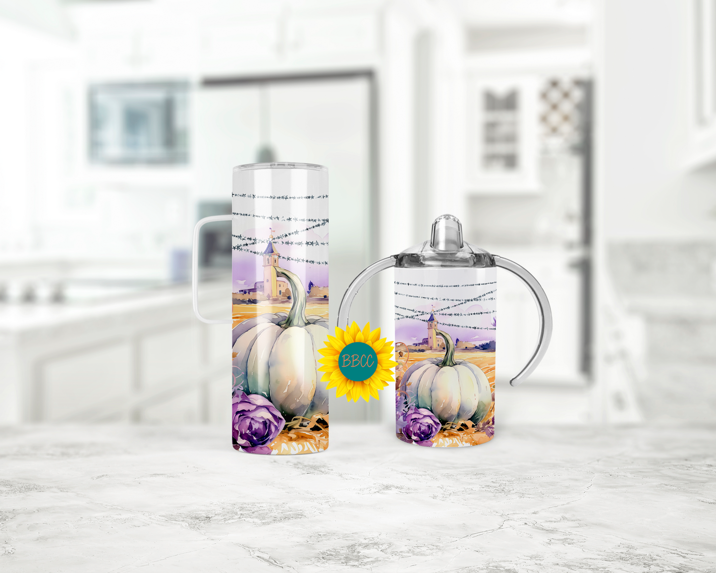 Purple Pumpkins Tumbler
