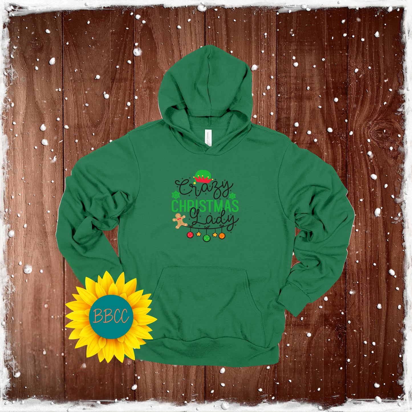 Crazy Christmas Lady Hoodie