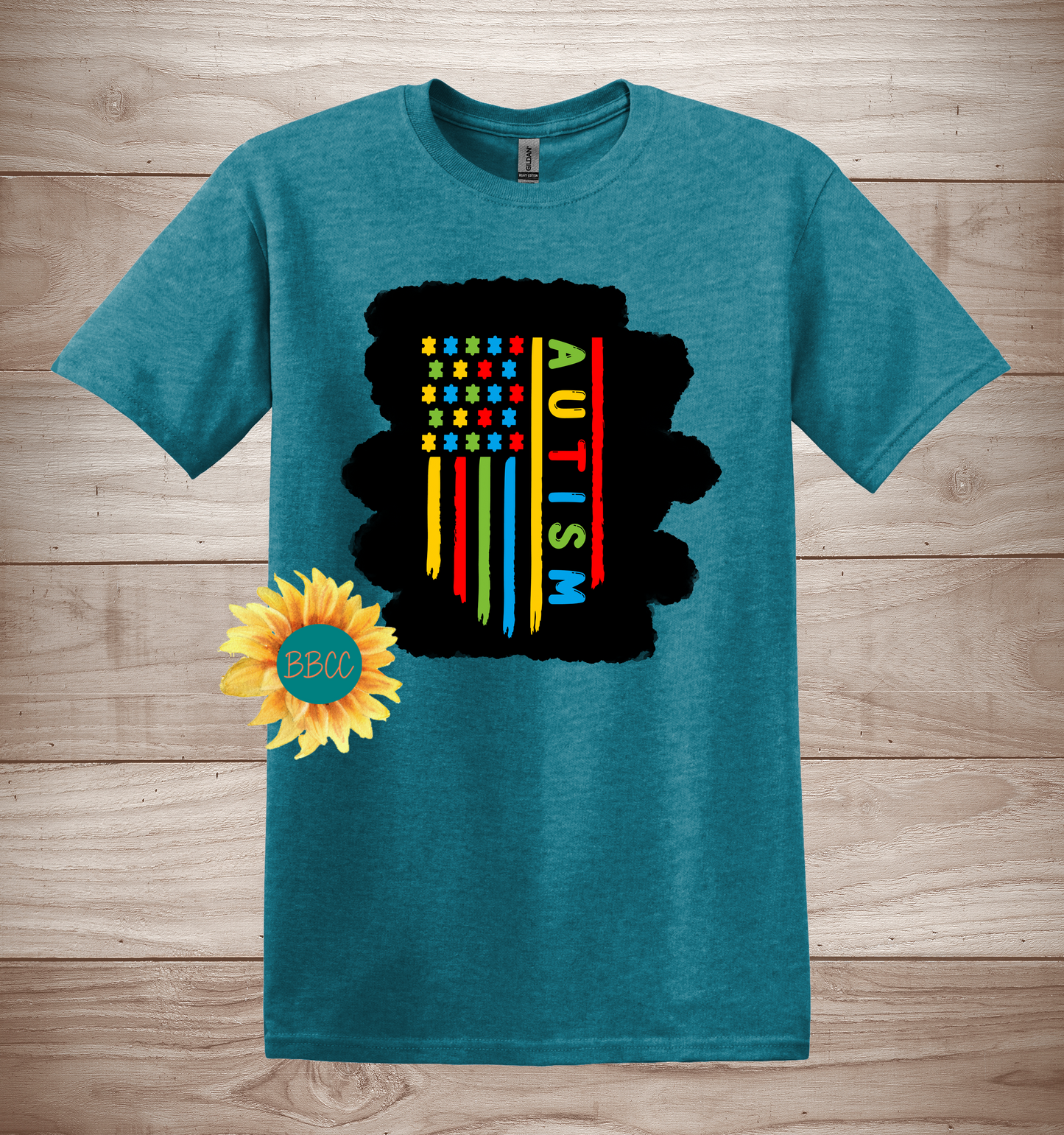 Adult Autism Awareness Flag T-Shirt