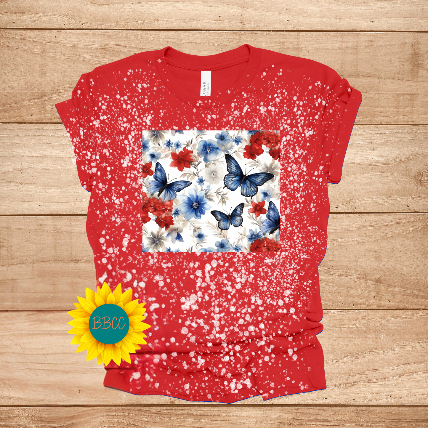 Butterfly with Flowers T-Shirt