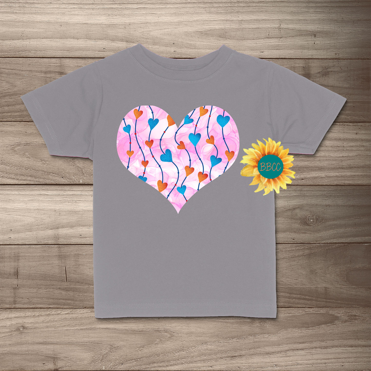 Red & Blue Hearts T-Shirt