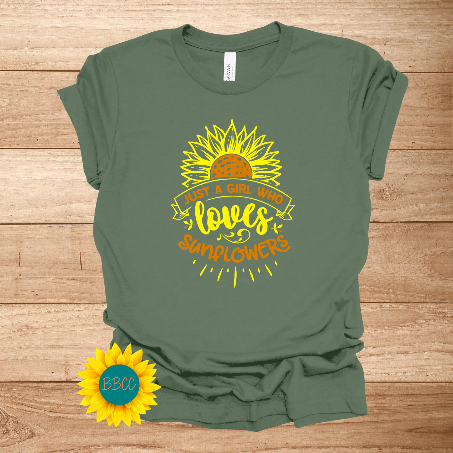 Sunflower Loving Girl T-Shirt