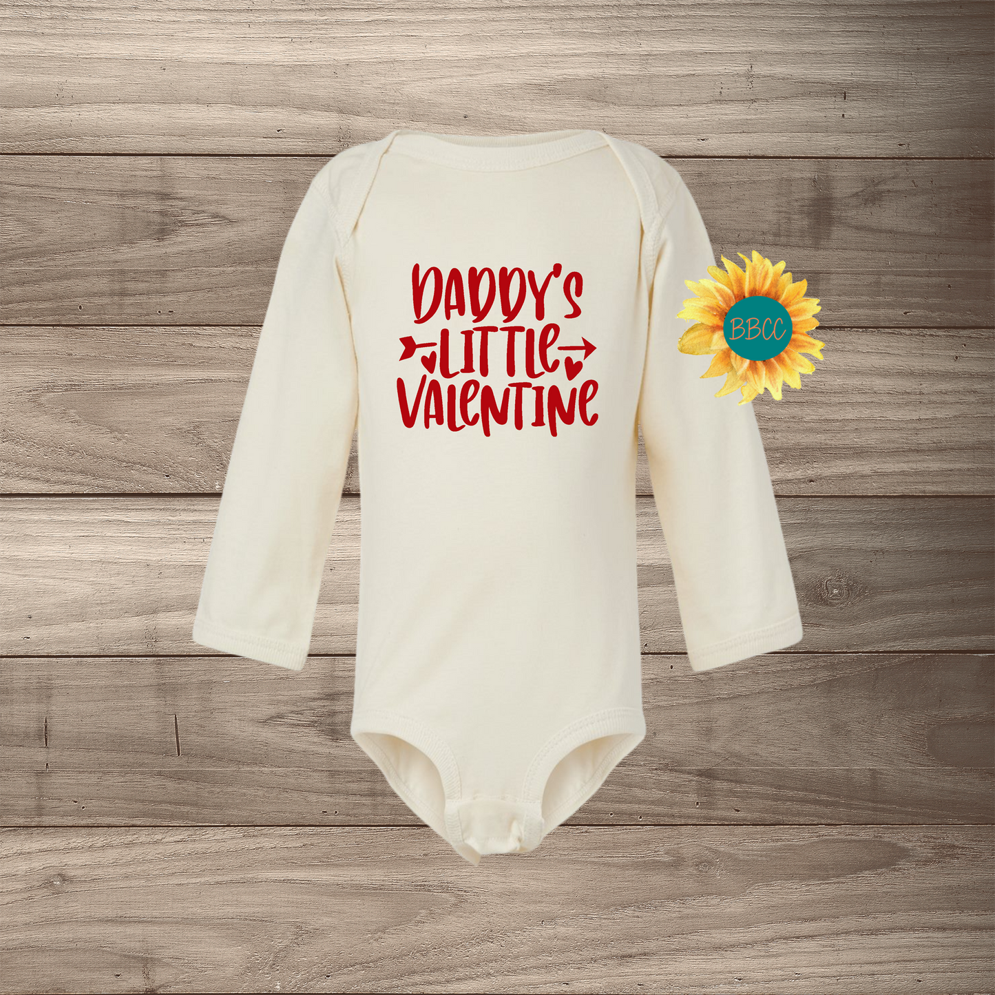 Daddy's Little Valentine Long Sleeve Jumpsuit