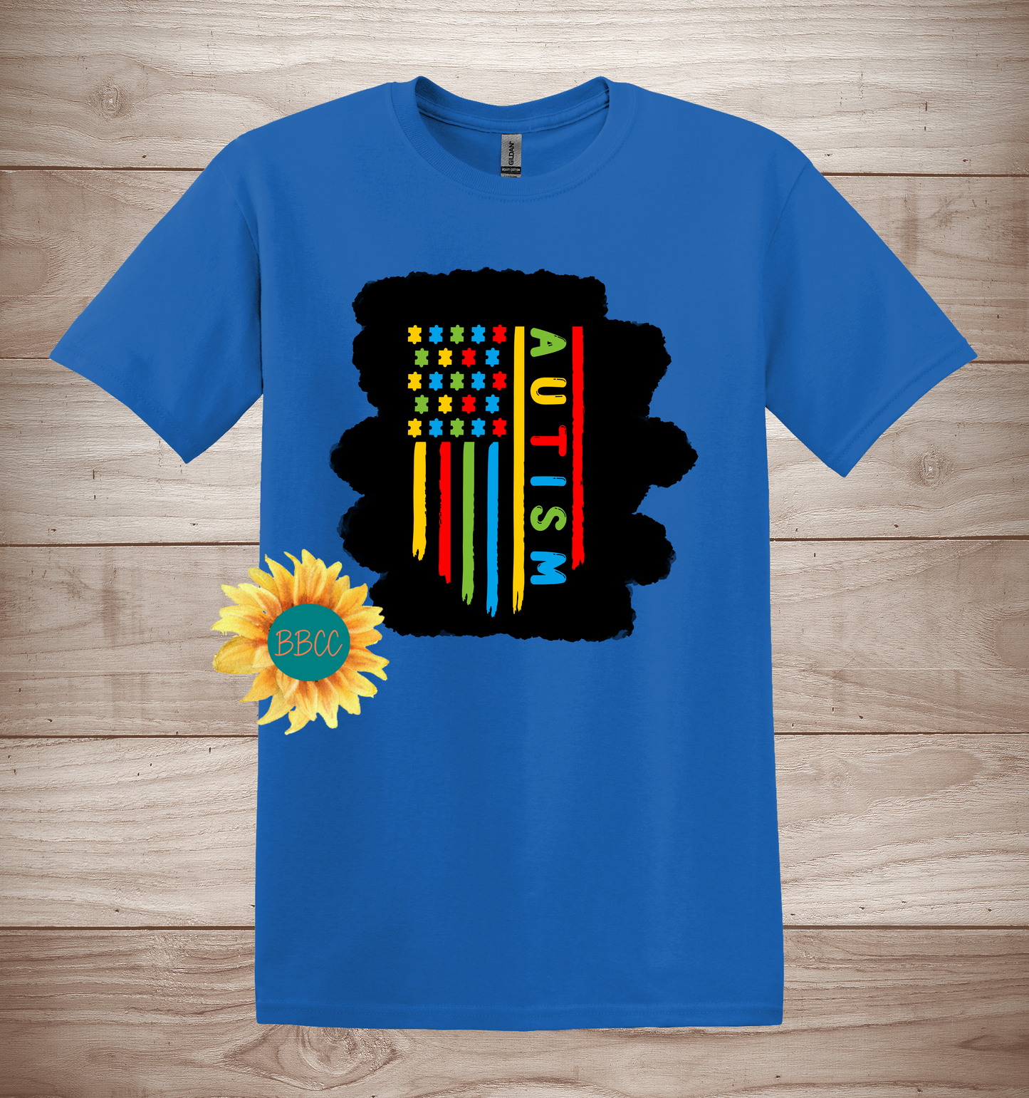 Adult Autism Awareness Flag T-Shirt