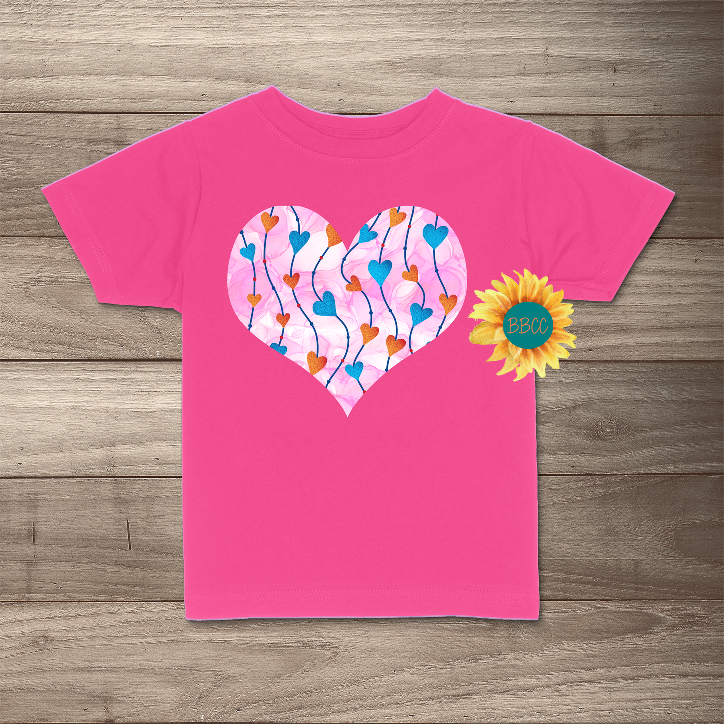 Red & Blue Hearts T-Shirt