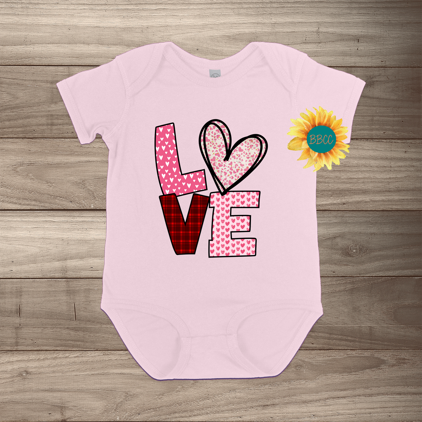 Love Short Sleeve Romper