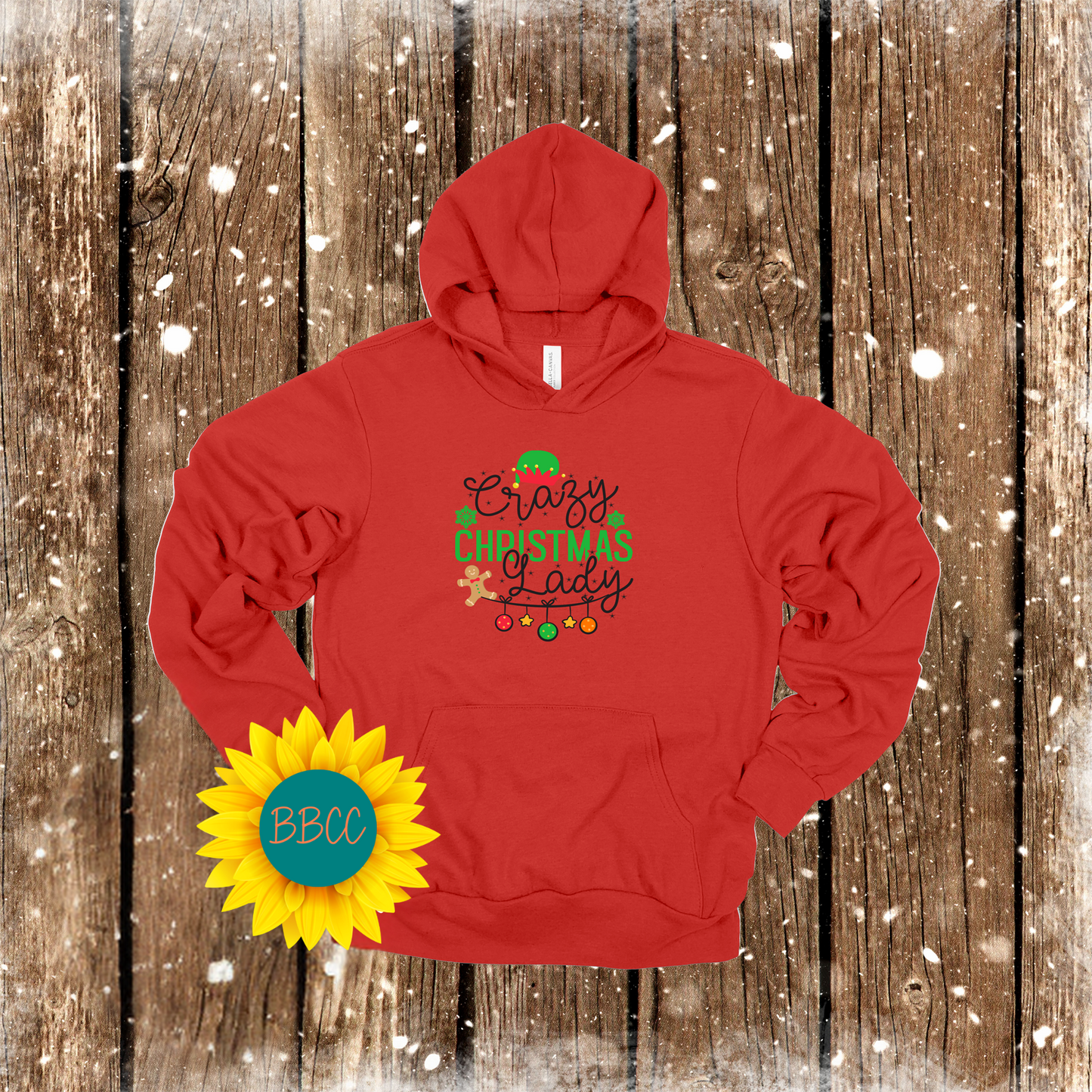 Crazy Christmas Lady Hoodie