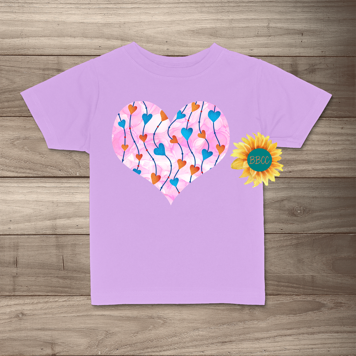 Red & Blue Hearts T-Shirt