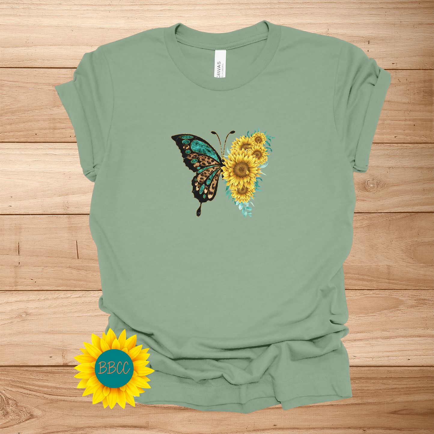 Sunflowers Butterfly T-Shirt