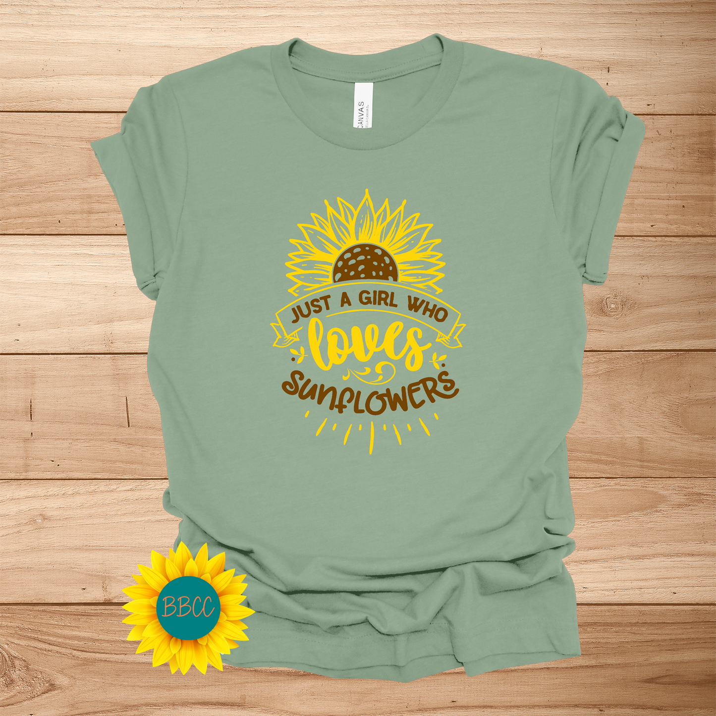 Sunflower Loving Girl T-Shirt